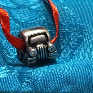 PANDORA Love Car Charm - Clear and Red CZ